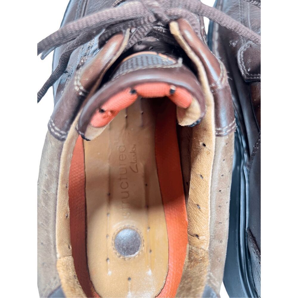Clarks Unstructured Men'sBrown Leather Lace Up Brand: Clarks... Casual Shoes - Picture 8 of 14